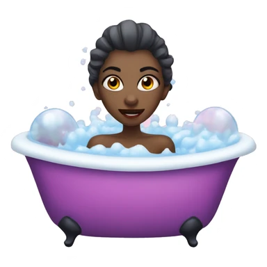 vampire girl in bubble bath  sticker