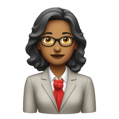 Señora con traje rojo  sticker