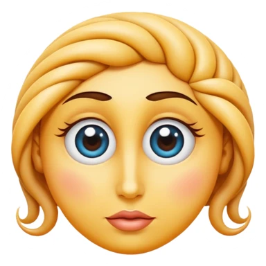 un visage avec les yeux en spirale mais par amour  sticker