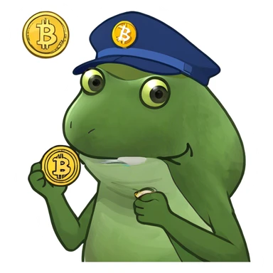 pump up crypto sticker