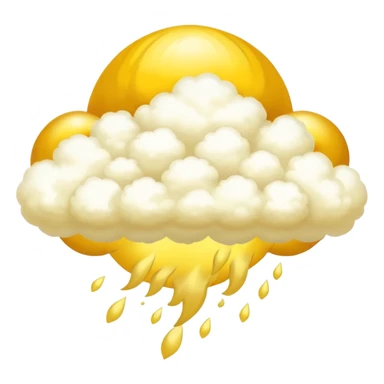 golden yellow flying nimbus cloud from Dragon Ball anime sticker