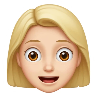 Scared smiling face  sticker