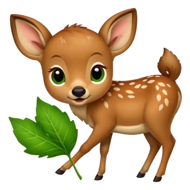 Fawn bite sticker