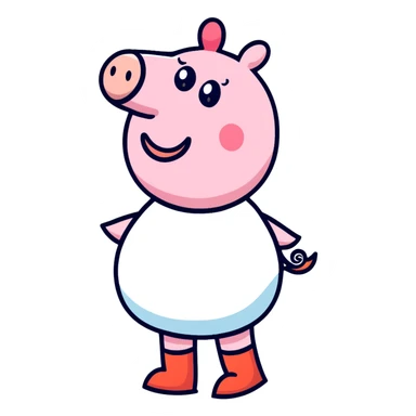 Baddie peppa pig sticker