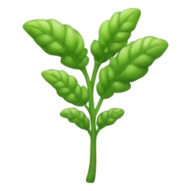 One green soyabean plant or crop sticker
