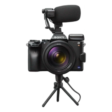 Sony camera with microphone  sticker