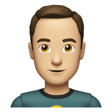 Sheldon Cooper déguisé flash sticker