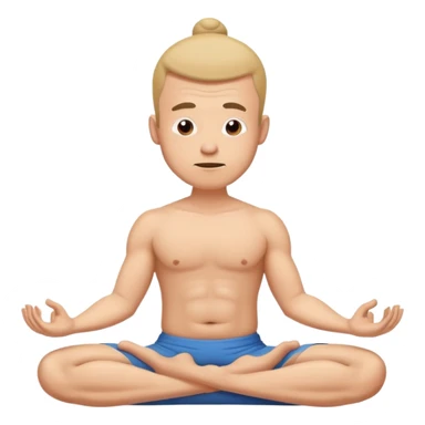 A yoga man farting sticker