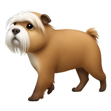 Capybara walking a shih tzu  sticker