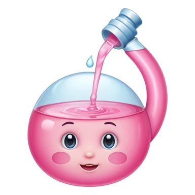 Pink baby oil  sticker