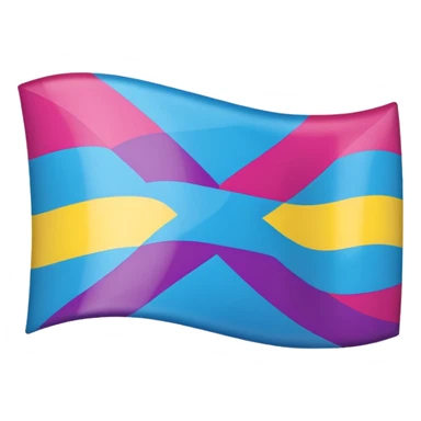 Polysexual flag sticker