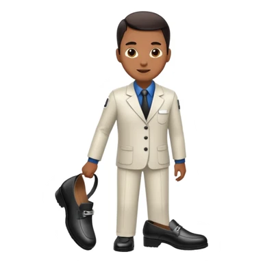 hotel worker shoe sticker