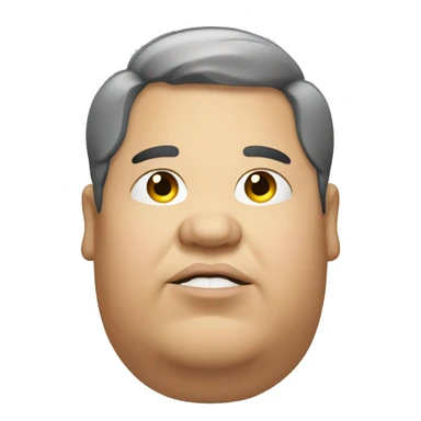 Fat person with a double chin sticker