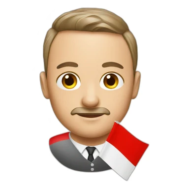 polish man with polish flag sticker