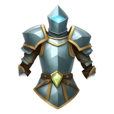 Diamond glowing medival armor sticker