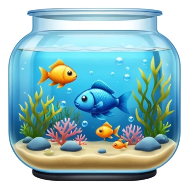 Fish tank, with little bubbles. sticker