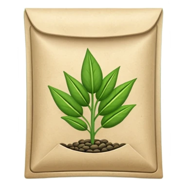 green seed packet pocket sticker