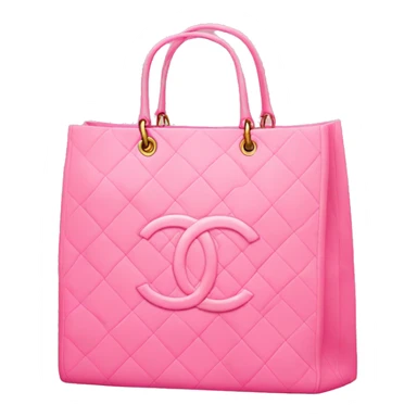 Pink Chanel shopping bag sticker