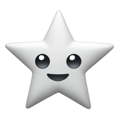 similar to this emoji: ✨, except they are white and there are two more small ones  sticker