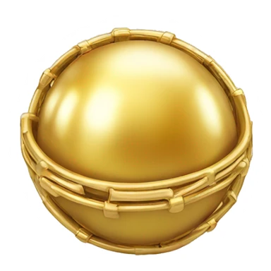 sphere of gold rings sticker