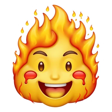 emoji face with burning eyes and vomiting sticker