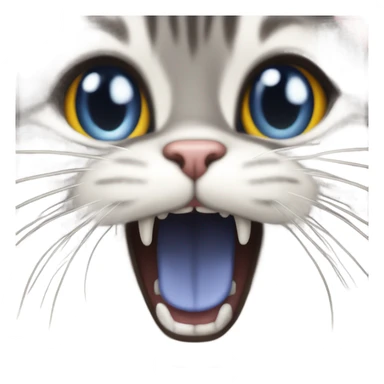 Cat meowing  sticker