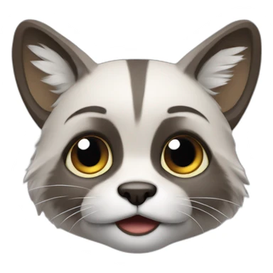 Mapache sorprendido sticker