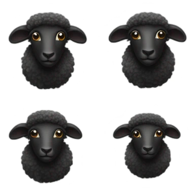 a black wooled sheep on all four that is a scientist sticker
