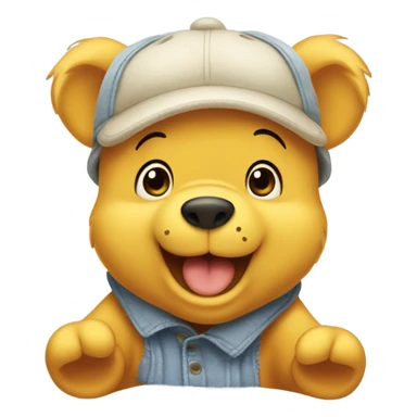 One cute Winnie the Pooh  sticker