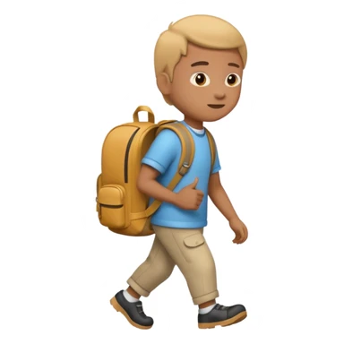 Icon going to school sticker