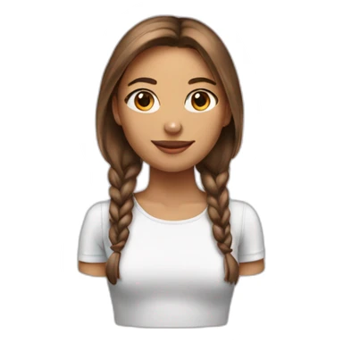 Femme avec oreille de chat sticker