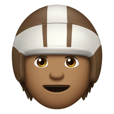 Davy Crockett with a football  sticker