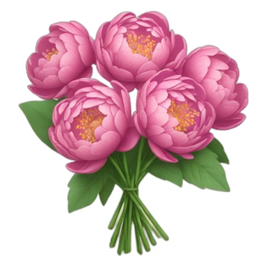bouquet de pivoines sticker