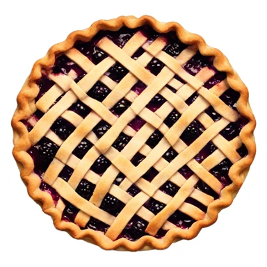Blackberry pie with hatch crust  sticker