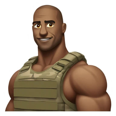 Iraq veteran with and huge rippling muscles flexing the muscles  sticker