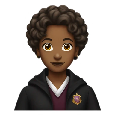 Black Hermione Granger sticker