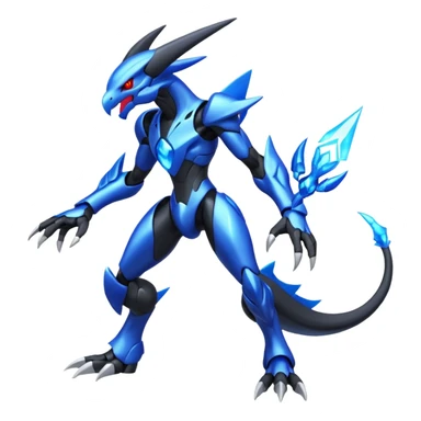 Shiny Aural Darkrai-Zekrom-Genesect-Fakémon-fusion (full body) sticker