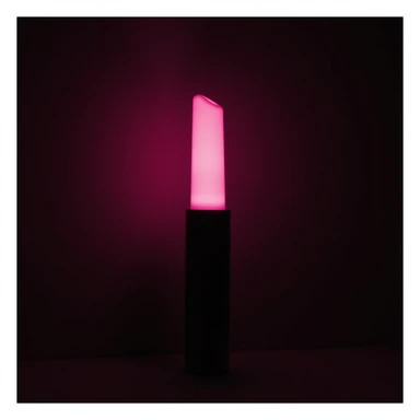 BLACKPINK-inspired gothic lightstick, no hearts, photorealistic style, black and pink colors, elegant and modern, with neon accents sticker