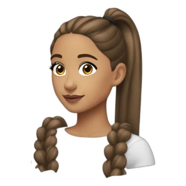 Ariana Grande with ponytail sticker