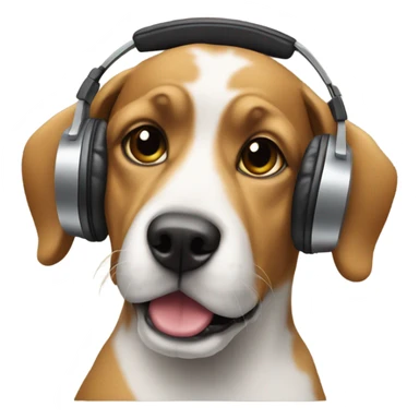 Dog as a DJ sticker