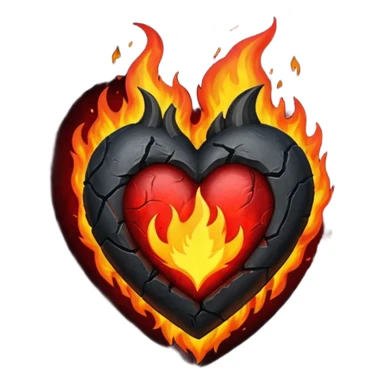 Black Heart of Fire sticker