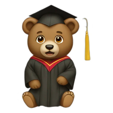 Dropout bear graduation kanye west sticker