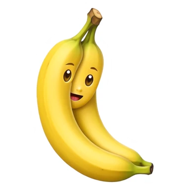 Quiero que hagas a una banana animada  sticker