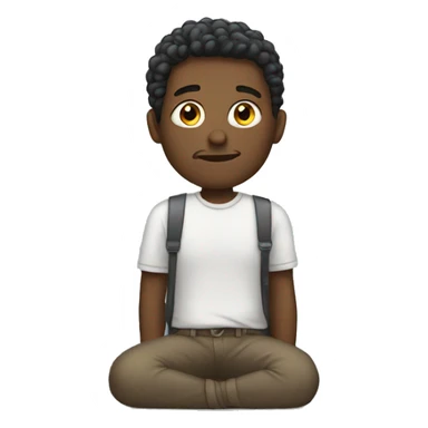 white man waiting sticker