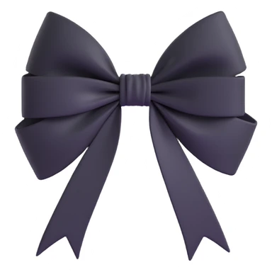 Black white gothic bow effect sticker
