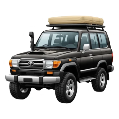 Modified Toyota landcr black color car uiser sticker