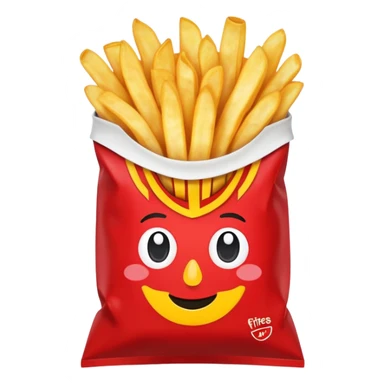 hot fries chip bag sticker
