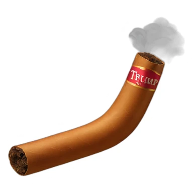 Trump smoke cigar sticker
