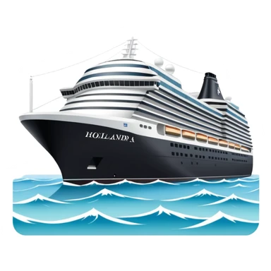 holland america cruise ship in rotterdam sticker