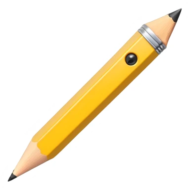 classic yellow pencil sticker